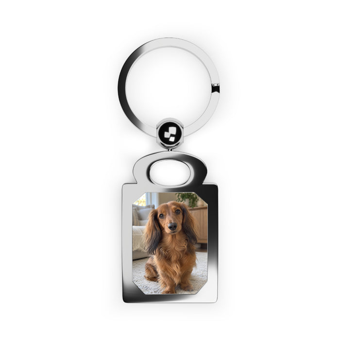 Personalized Pet Photo Keychain – Custom Dog or Cat Keepsake